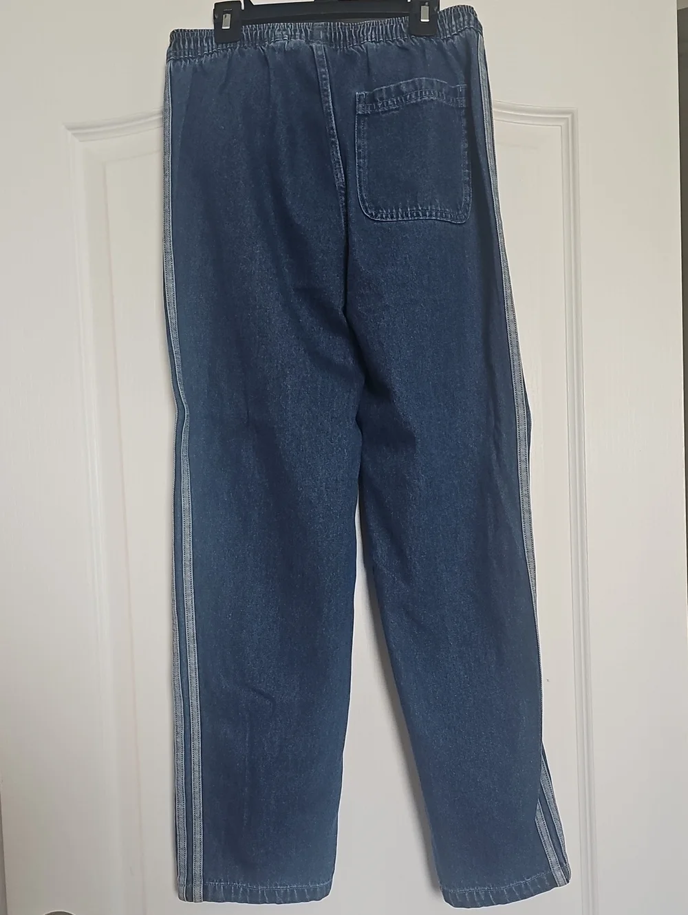 adidas Indigo Denim-Look Track Jacket and Pants Set